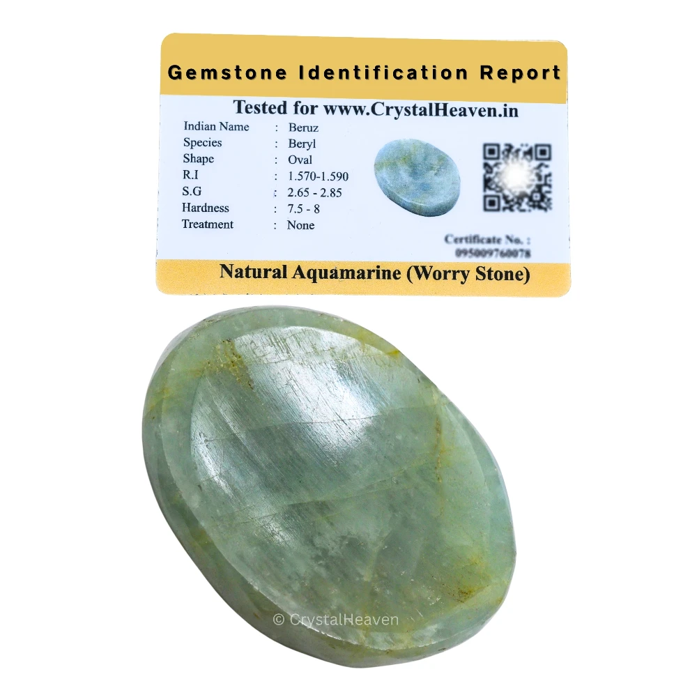 Aquamarine Worry Stone - Image 2