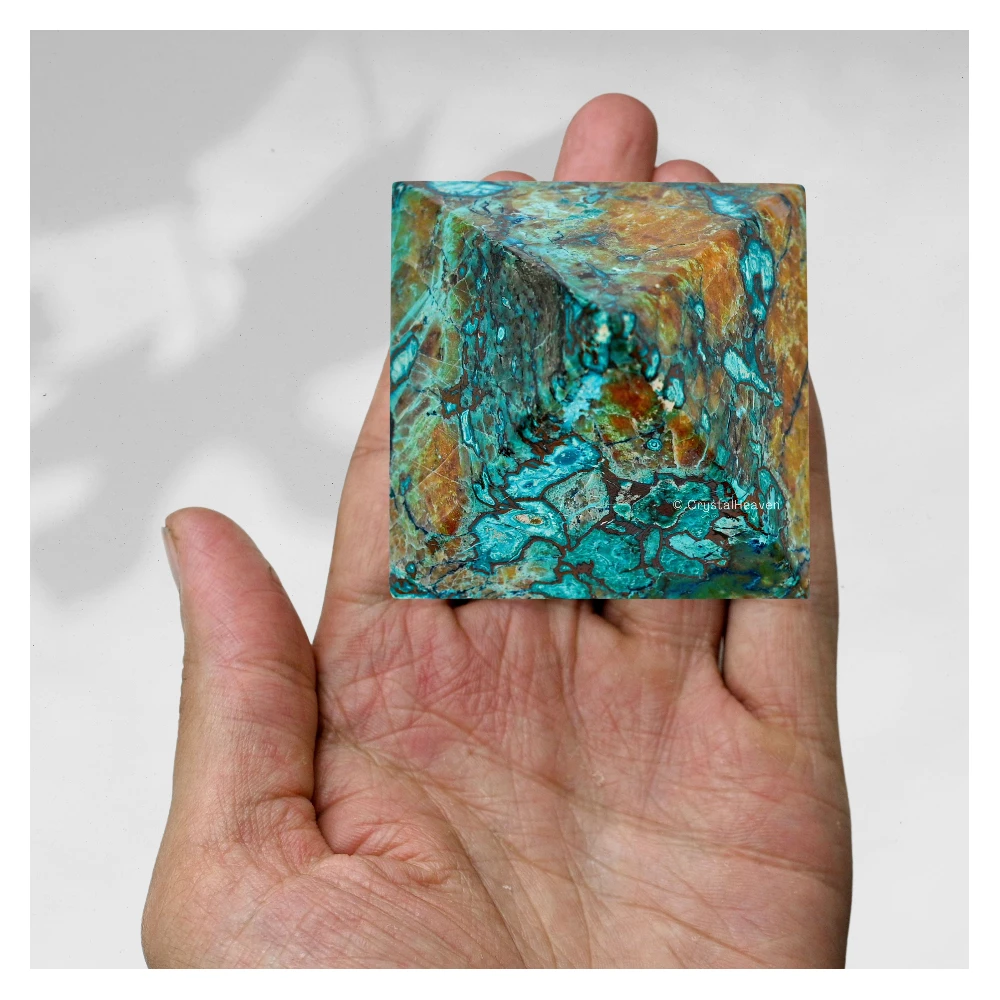 Chrysocolla Pyramid (2 Inch) - Image 6