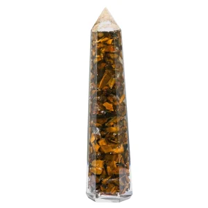 Tiger Eye Crystal Orgone Tower (4.5 Inch)