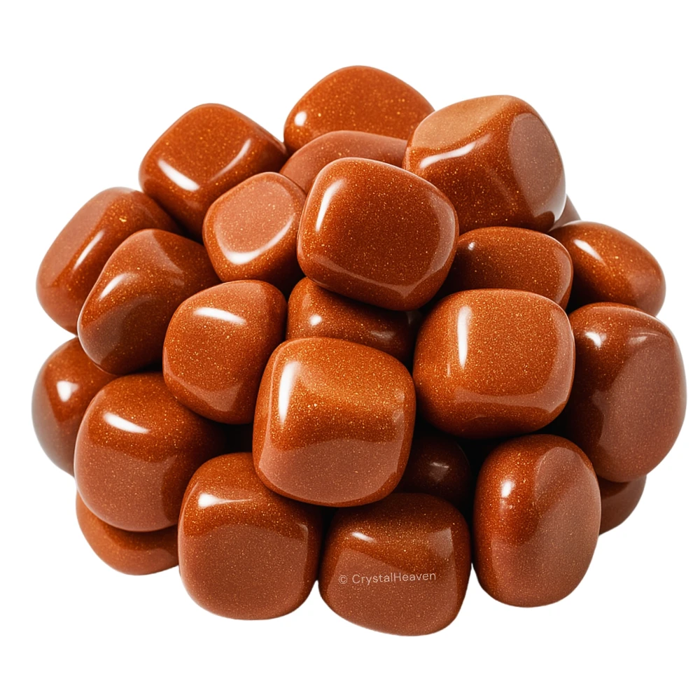 Tumbled Red Goldstone Stones (30 Gram) - Image 3