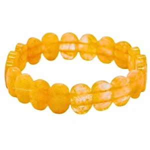Citrine Faceted Beads Bracelet - Oval Stone