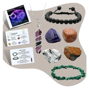 Cancer Healing Crystals and Stones Premium Set