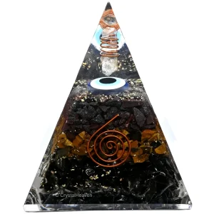 Ultimate Protection Crystal Orgone Pyramid - 95 mm