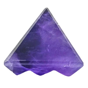 Amethyst Lemurian Pyramid - Under 9 Pyramid Plate