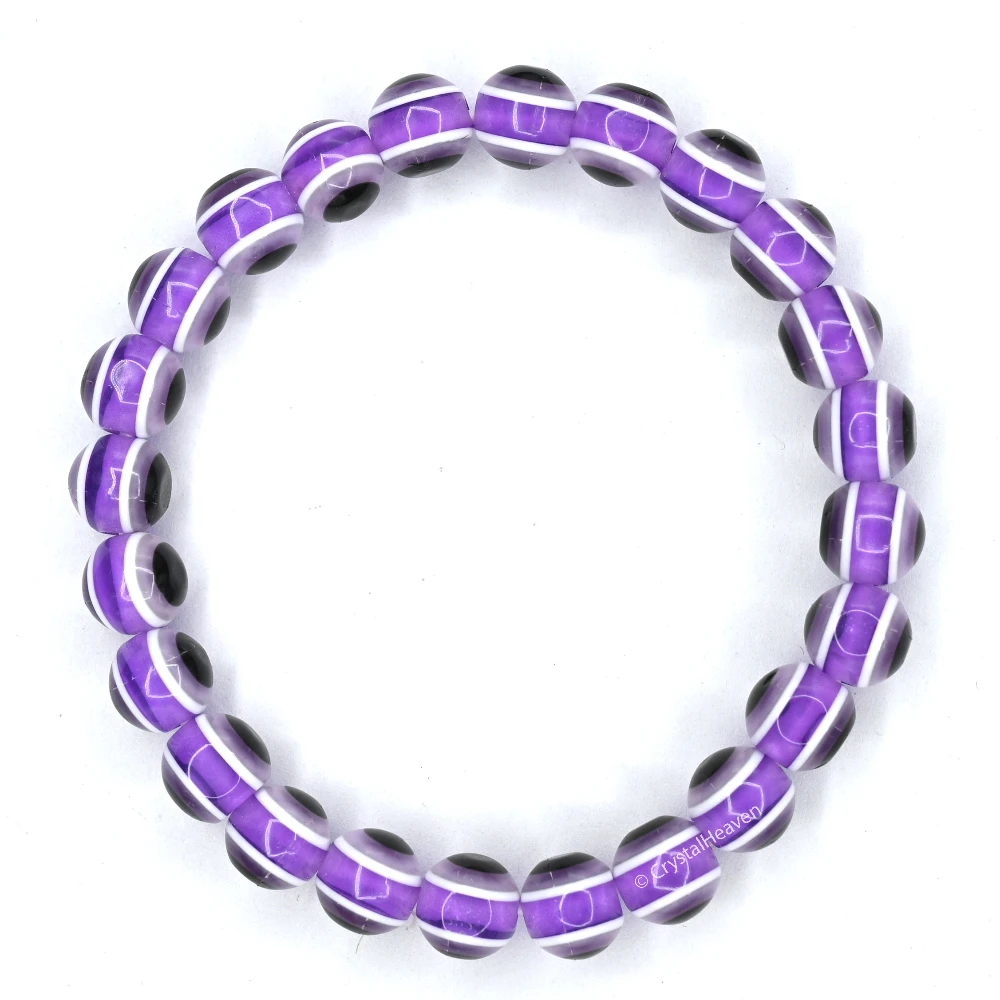 Violet Evil Eye Bracelet - Image 4