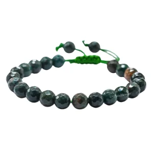 Bloodstone Bracelet (Faceted-Adjustable)