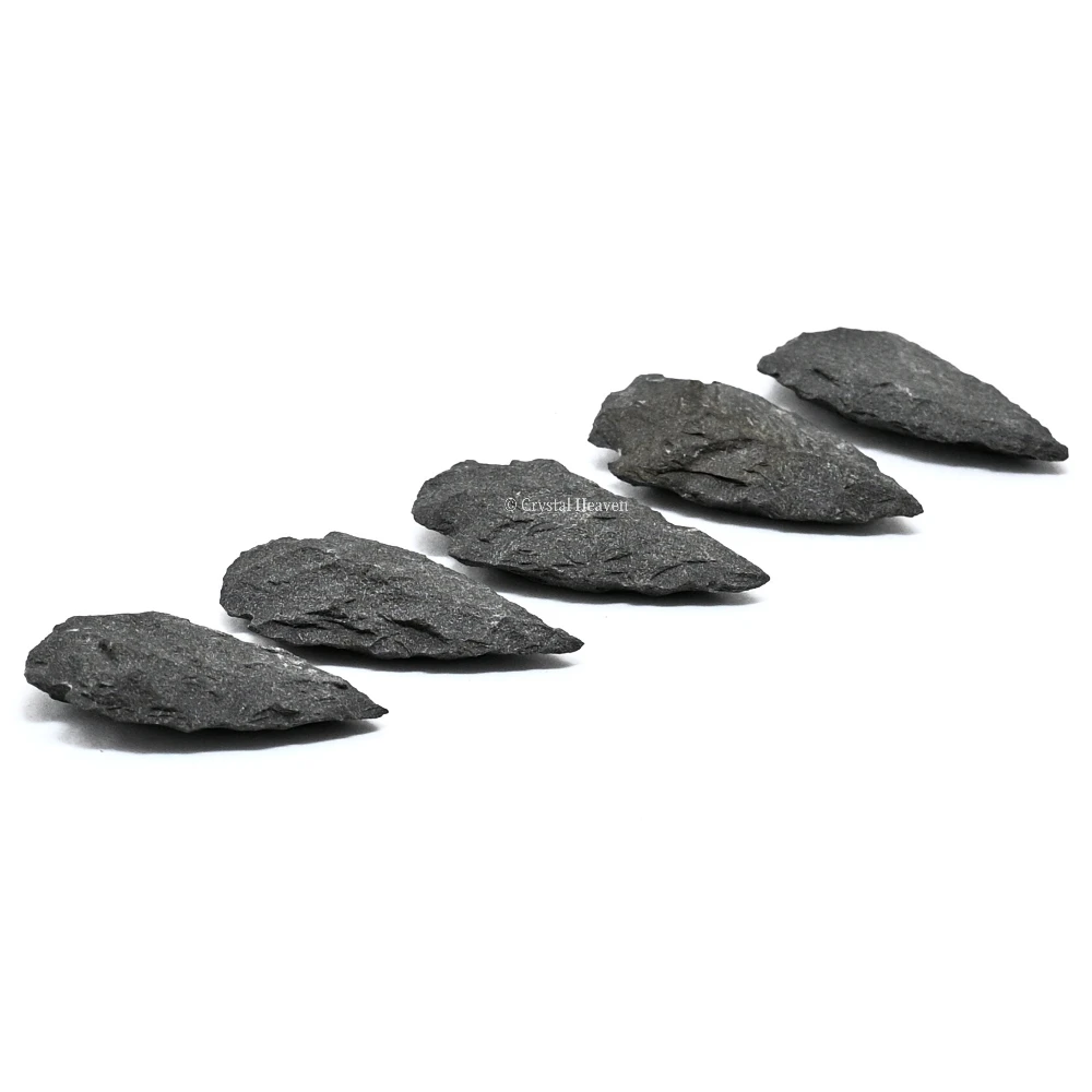 Black Agate Arrowhead - 1" to 1.5" (5 Pieces) - Image 6