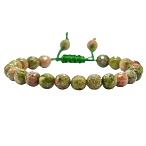 Unakite Bracelet (Faceted-Adjustable)