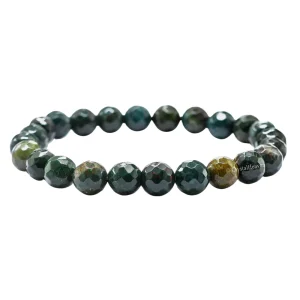 Bloodstone Bracelet (Faceted-Stretchable)