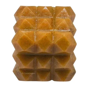 Yellow Jasper 54 Pyramid Power Cube