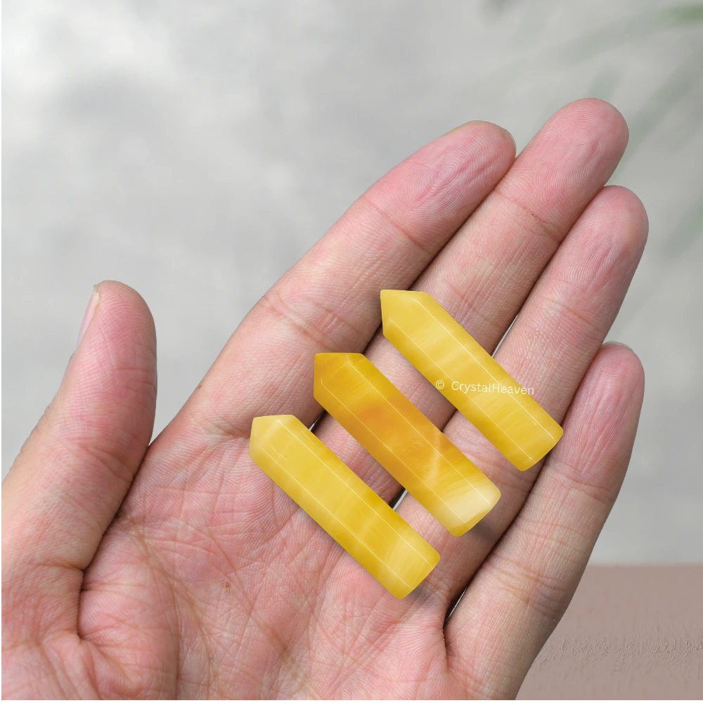 Yellow Calcite Pencil Points (Set of 50) - Image 4