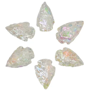Aura Quartz Arrowhead - 1" to 1.5" (5 Pieces)