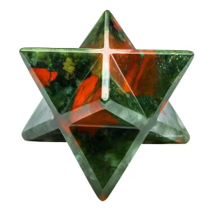 African Bloodstone Crystal Merkaba (15-20mm)