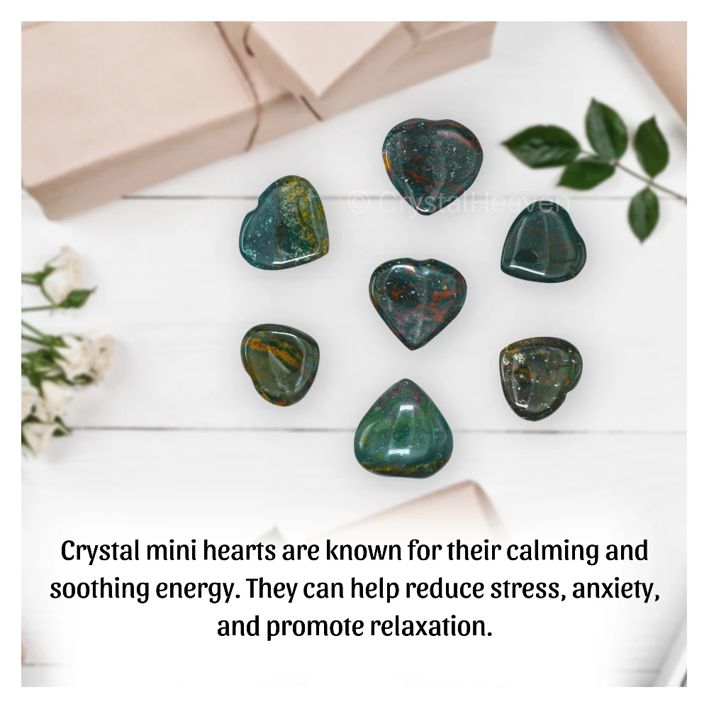 Bloodstone Mini Heart (Pack of 2) - Image 5