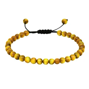 Yellow Cats Eye Anklet (Without Knot)
