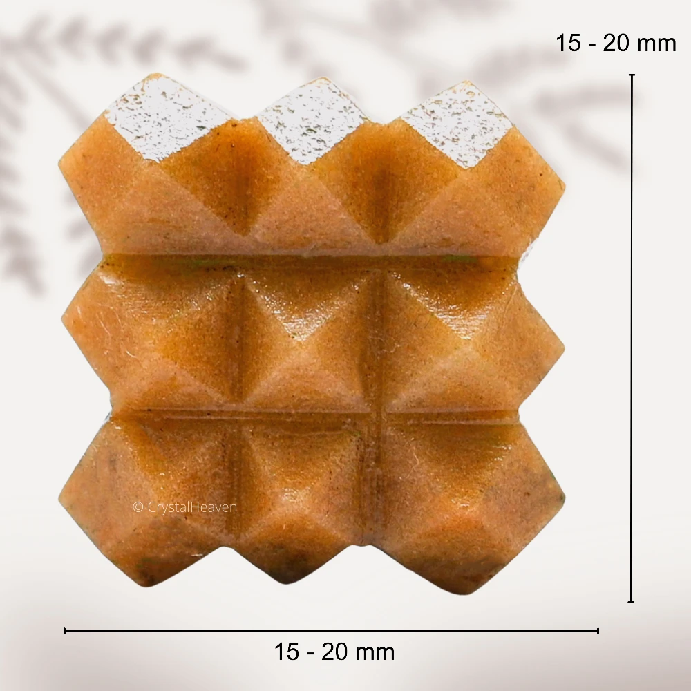 Yellow Jasper 54 Pyramid Power Cube - Image 3