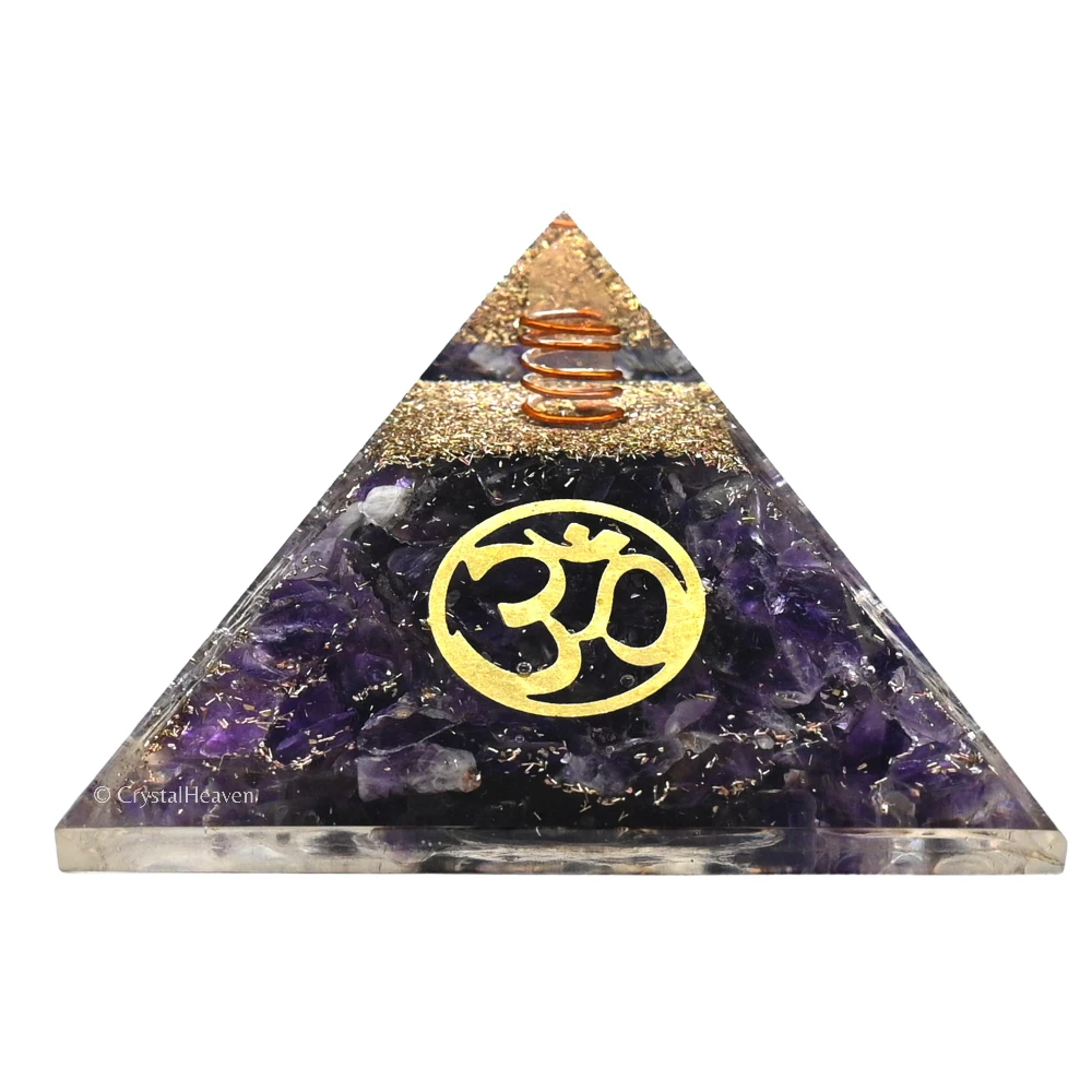 Amethyst Orgone Pyramid (Small OM) - Image 2
