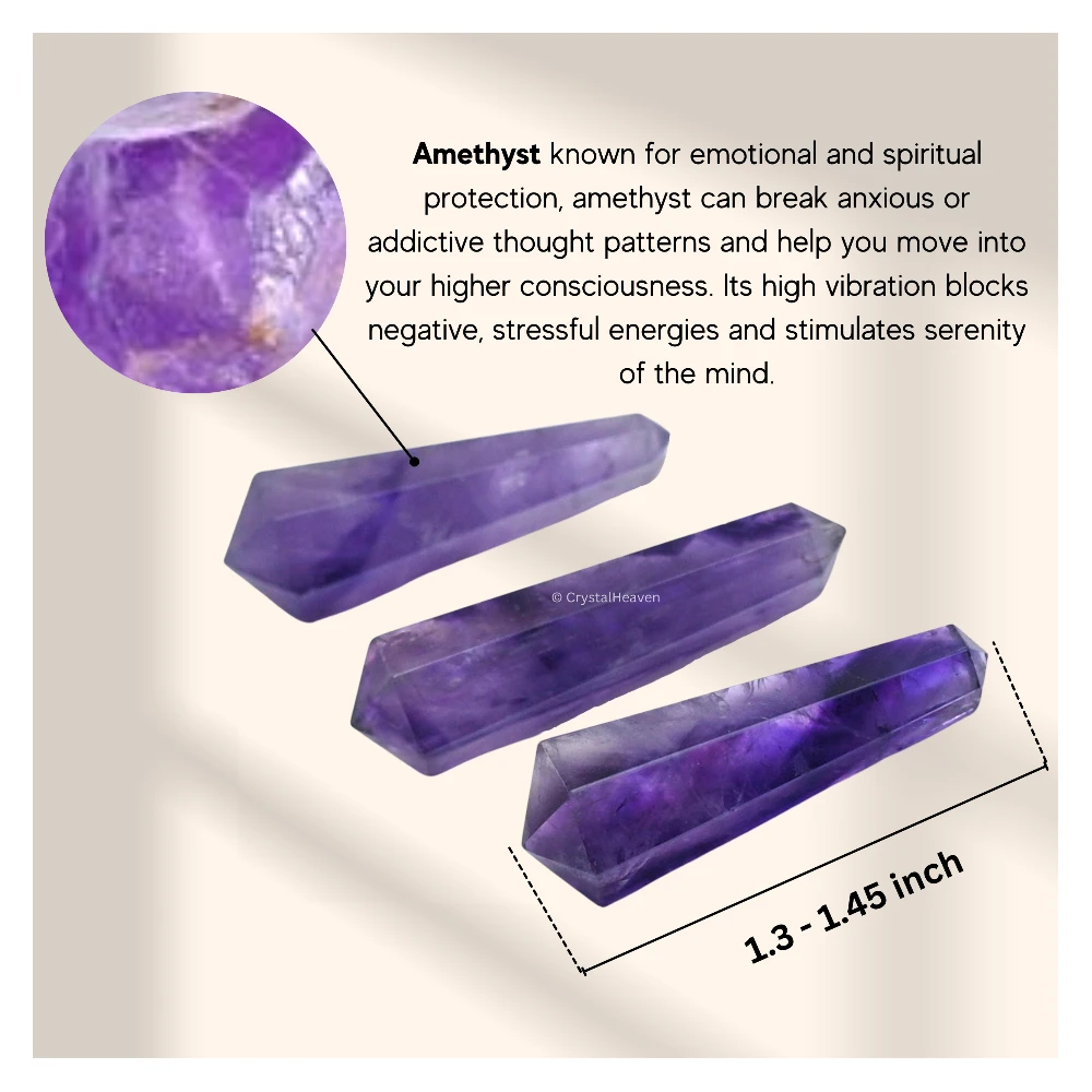 Amethyst Pencil Points (Double Terminated) (Set of 10) - Image 4