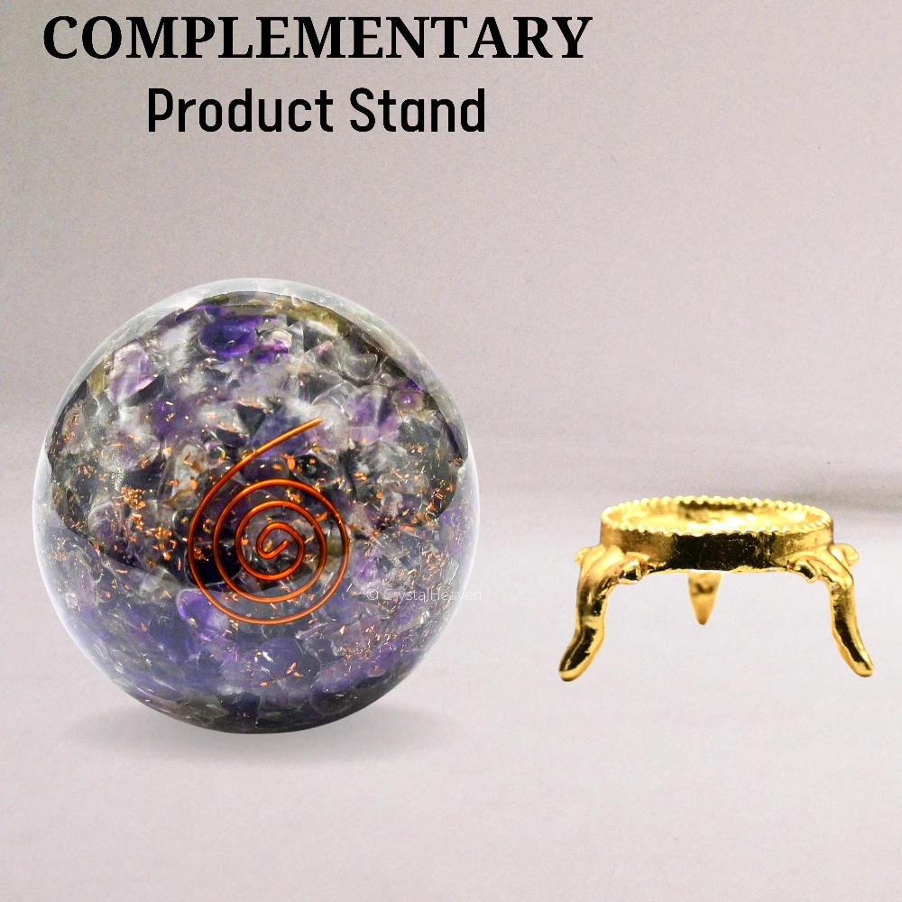 Amethyst Crystal Orgonite Ball (2.5 Inch) - Image 4