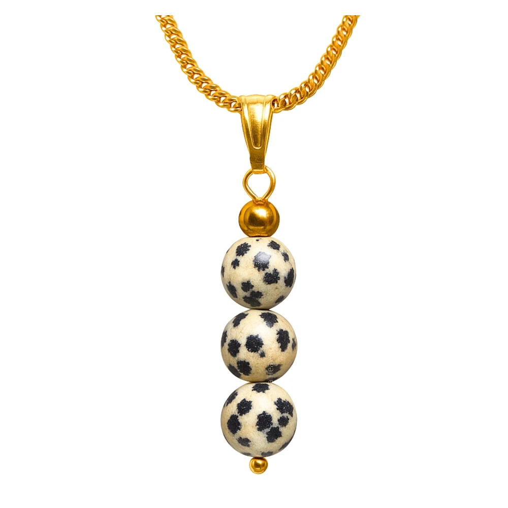 White Moonstone Crystal Bead Necklace (Gold) - Image 10