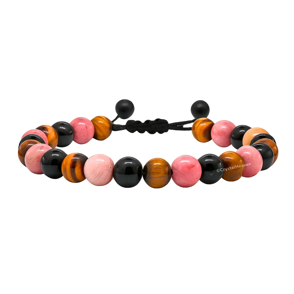 Black Garnet Arfvedsonite Bracelet (Adjustable) - Image 9