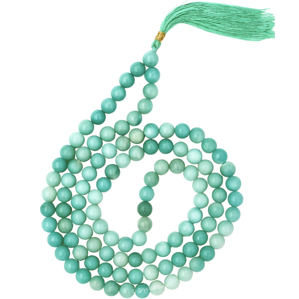 Blue Aventurine Japa Mala (Hand Knotted) - Image 8