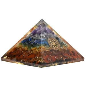 7 Chakra Orgone Pyramid (Small Shriyantra)