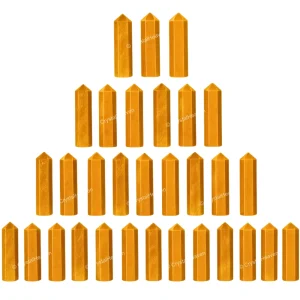 Yellow Jasper Pencil Points (Set of 10)