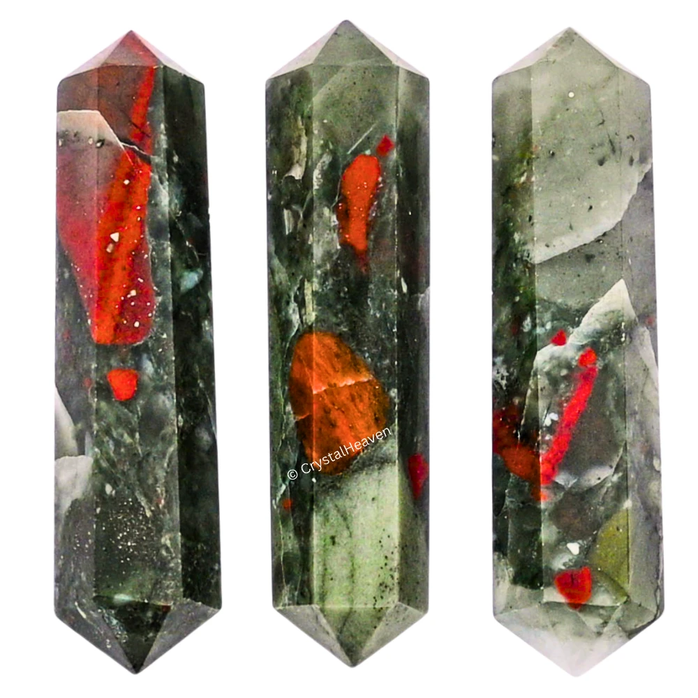 African Bloodstone Pencil Points (Double Terminated) (Set of 10) - Image 5