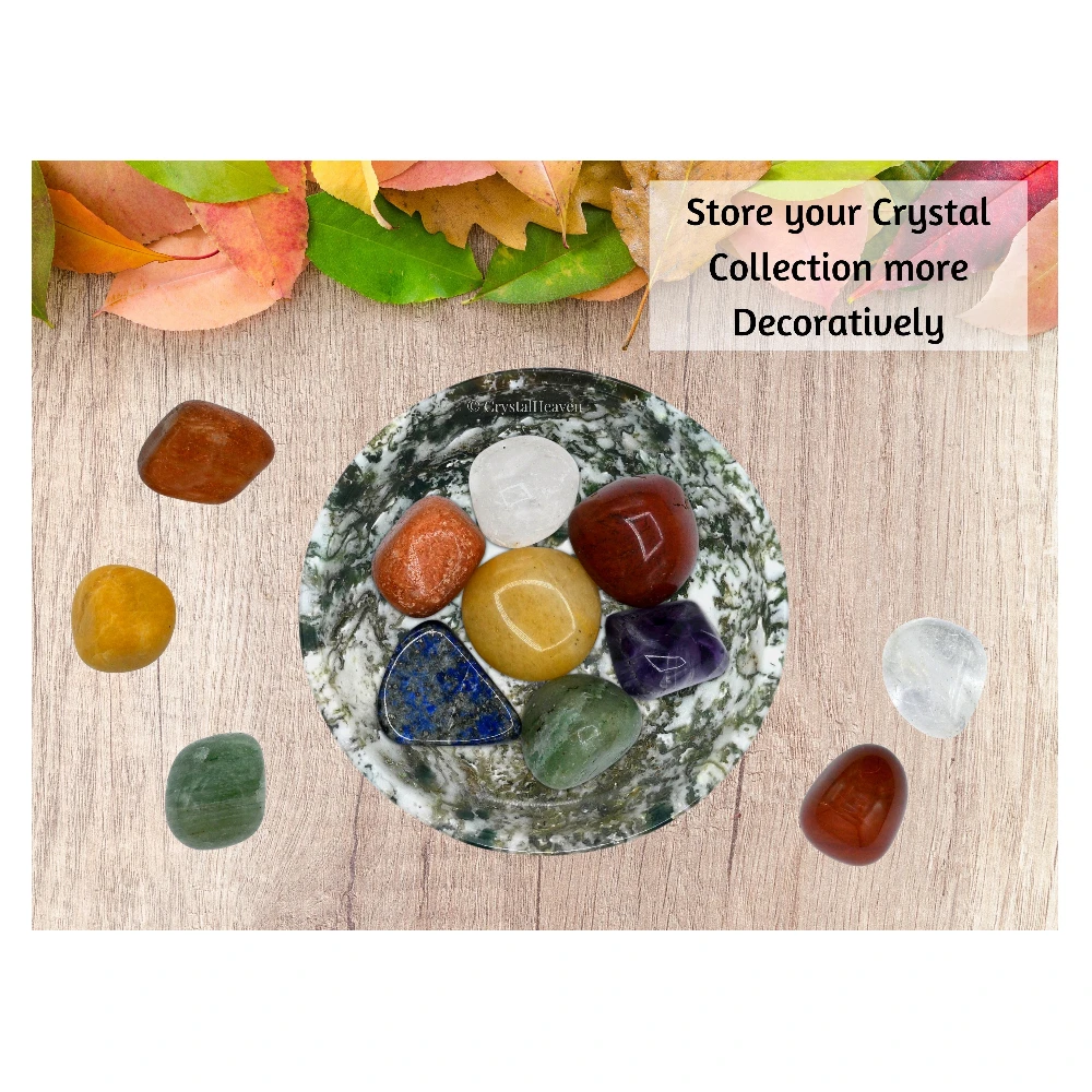 Tree Agate Crystal Bowl - 2 Inch - Image 6