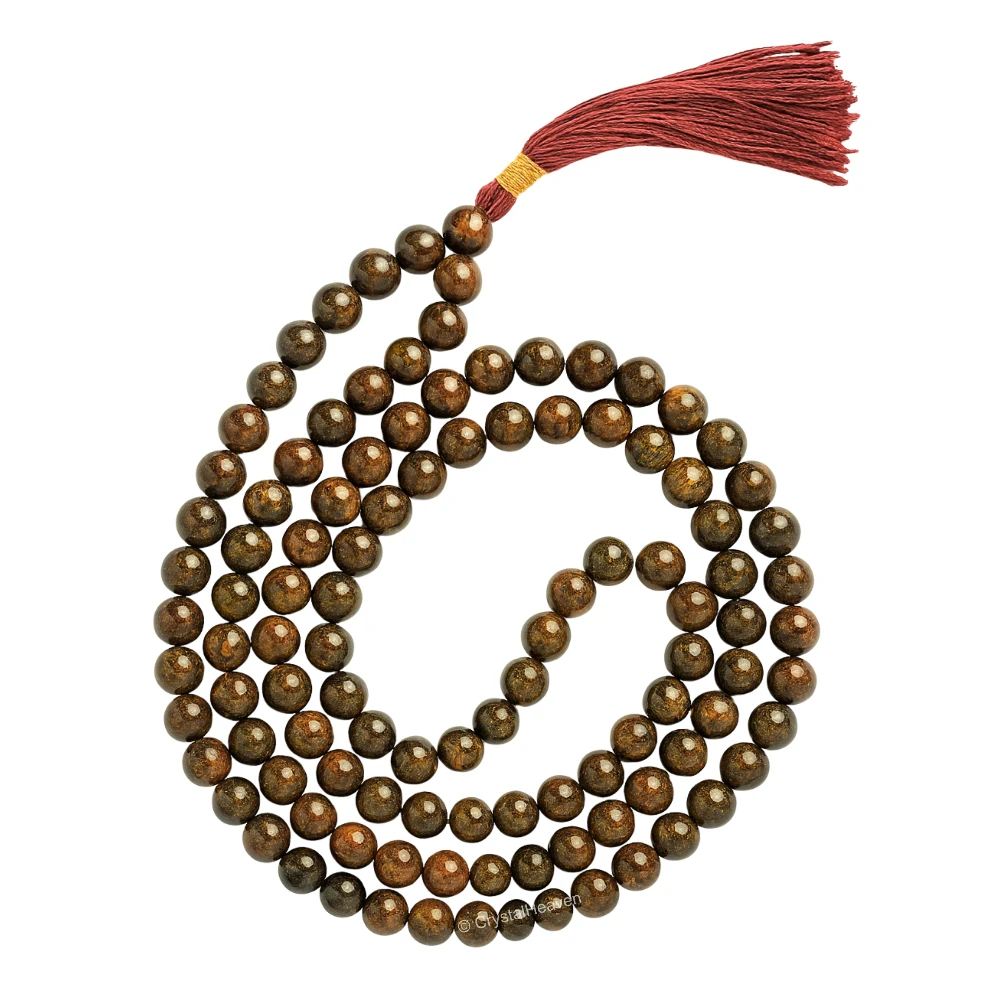 Bronzite Japa Mala (Without Knot)