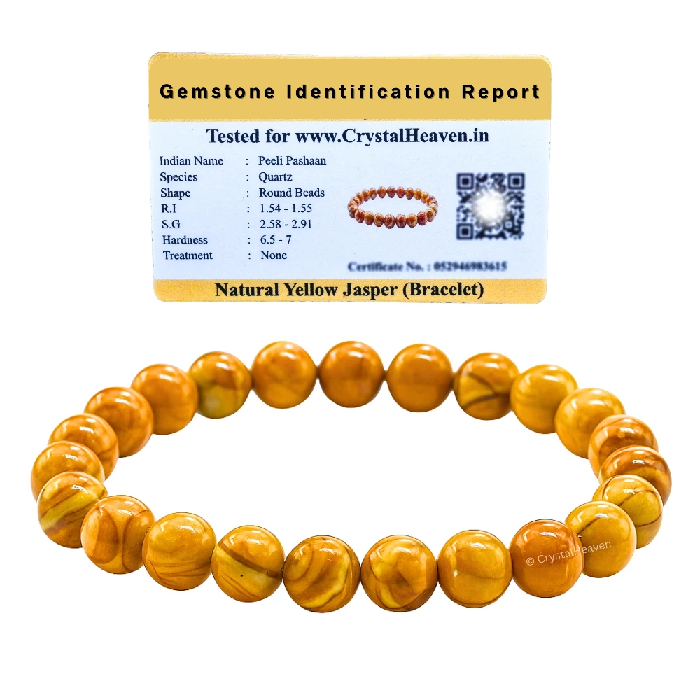 Yellow Jasper Bracelet (Elastic) - Image 2