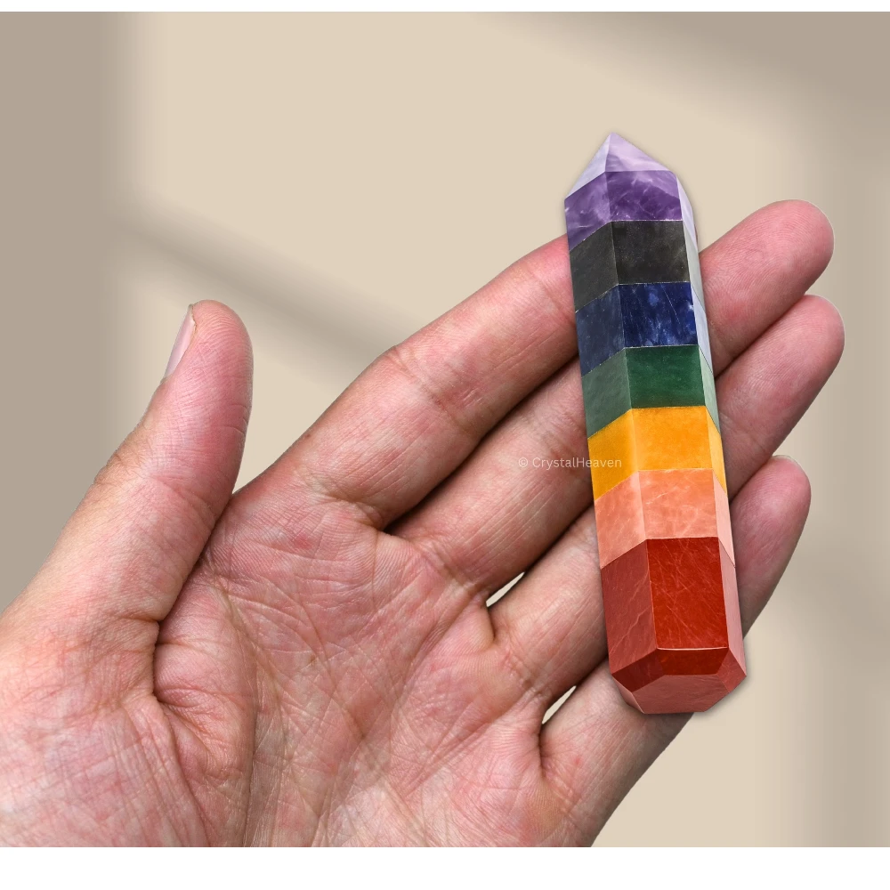 7 Chakra Crystal Tower (3" to 4" inch) - Image 3
