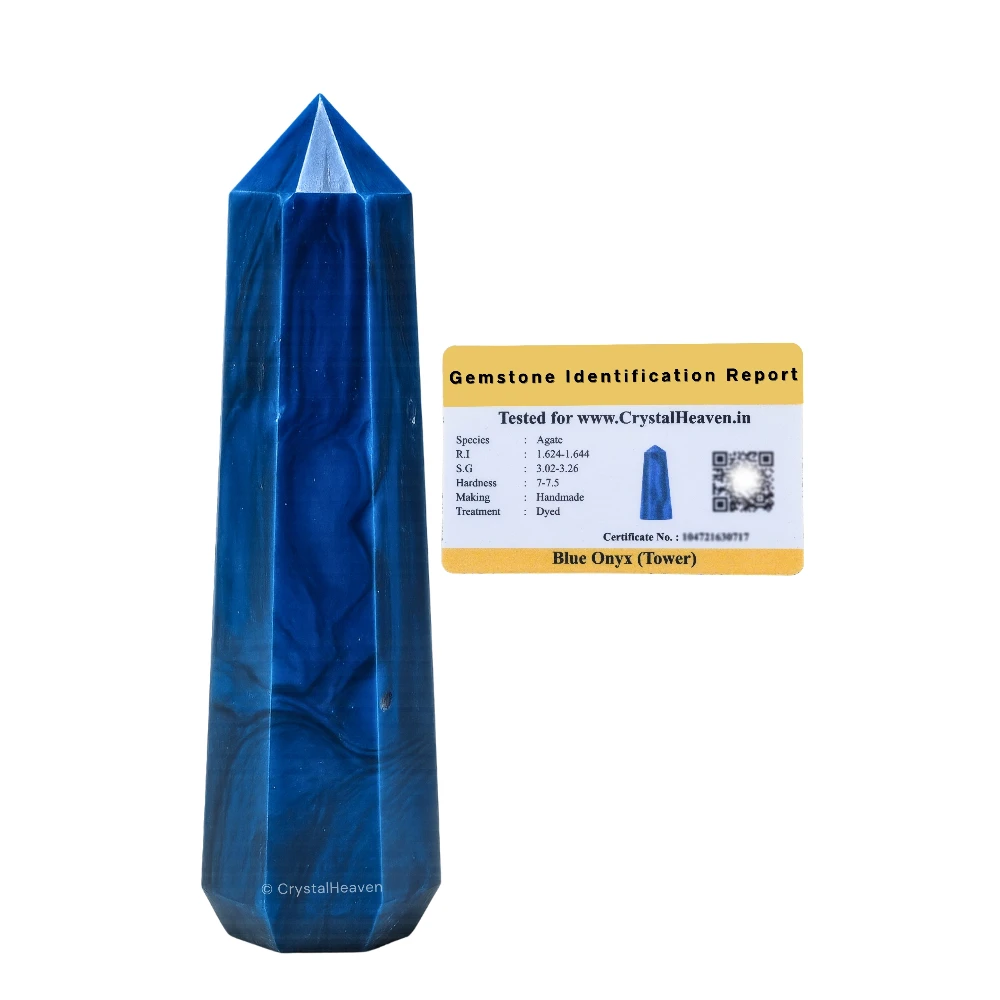 Blue Agate Tower (2" to 3" inch) - Image 2