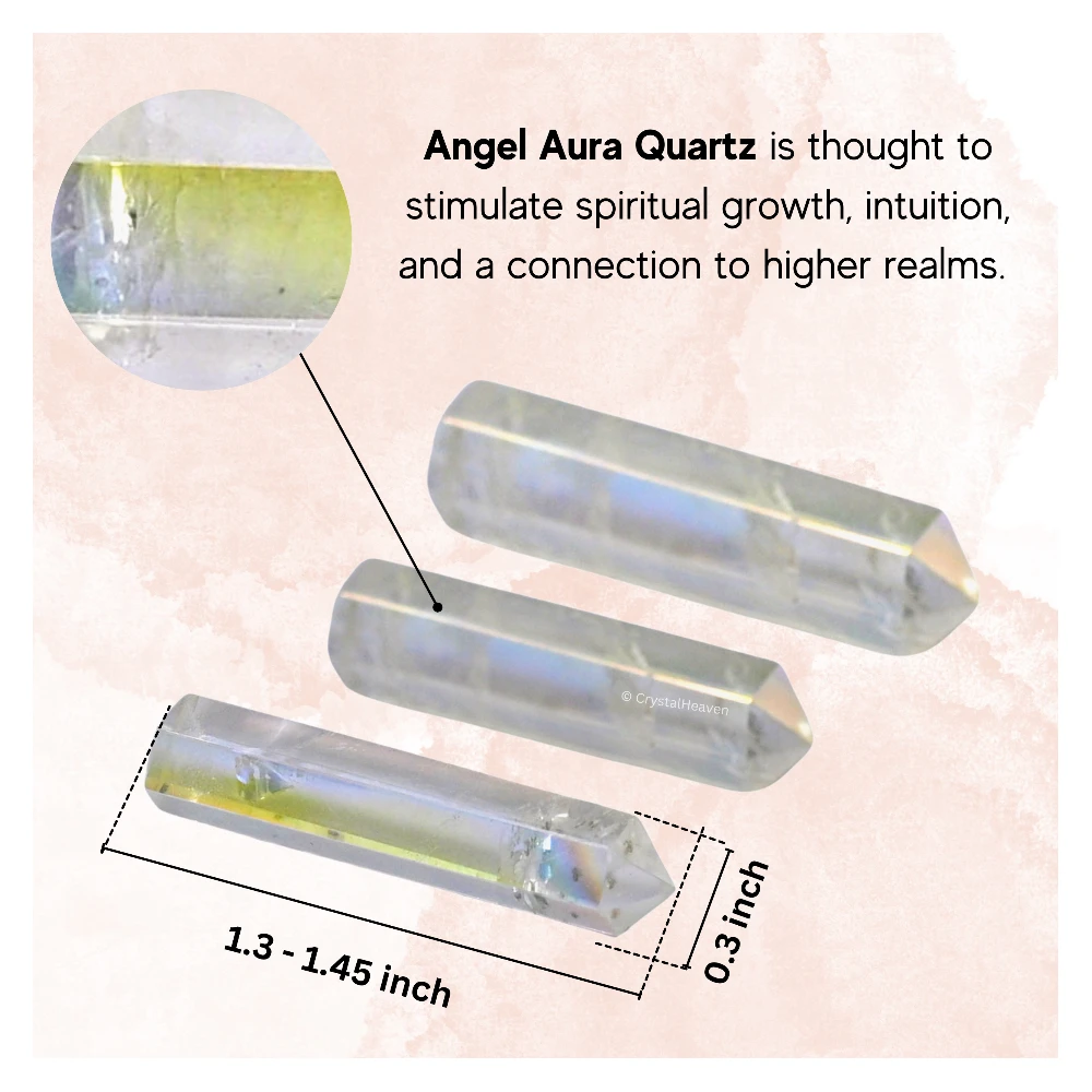 Angel Aura Quartz Pencil Points (Set of 10) - Image 4