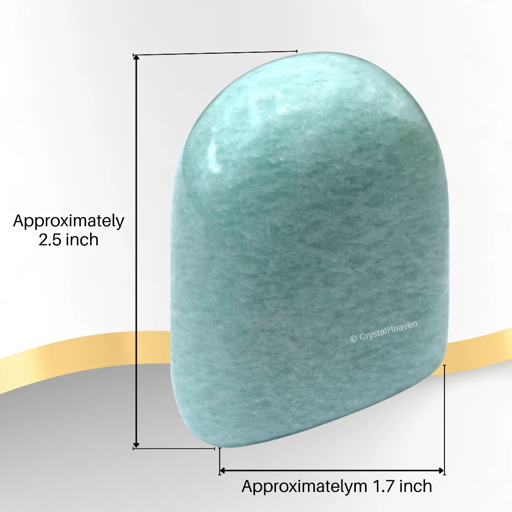 Amazonite Standing Palm Stone (Large) - Image 3