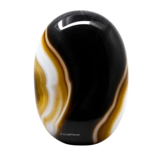 Black Onyx Palm Stone