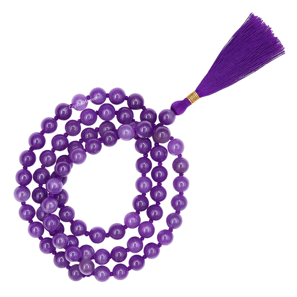 Amethyst Japa Mala (Hand Knotted) - Image 3