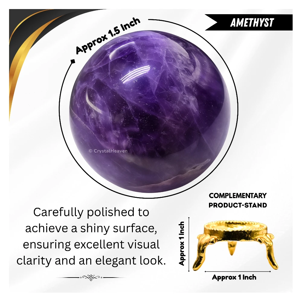 Amethyst Sphere (1.5 Inch) - Image 3