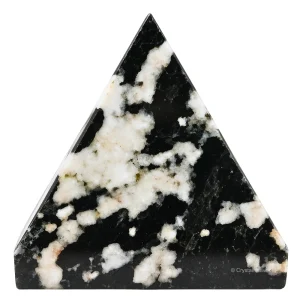Black and White Tourmaline Pyramid (1.5 Inch)