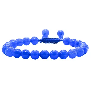 Blue Agate Bracelet (Adjustable)