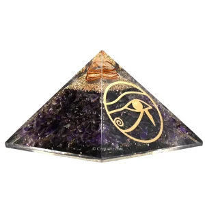 Amethyst Orgone Pyramid (Horus Eye)