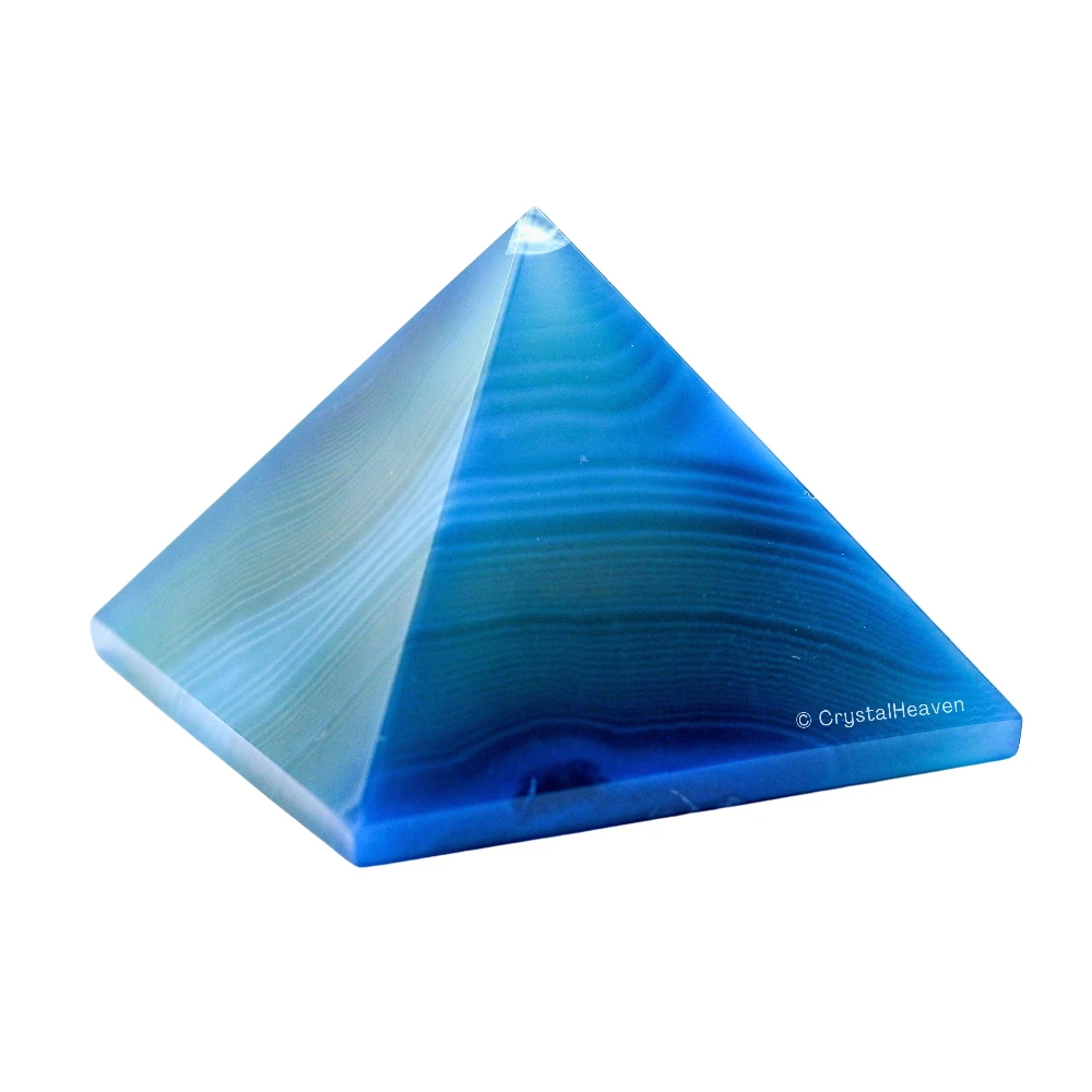Blue Onyx Pyramid (2 Inch) - Image 3