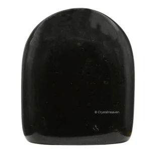 Black Tourmaline Standing Palm Stone (Regular)