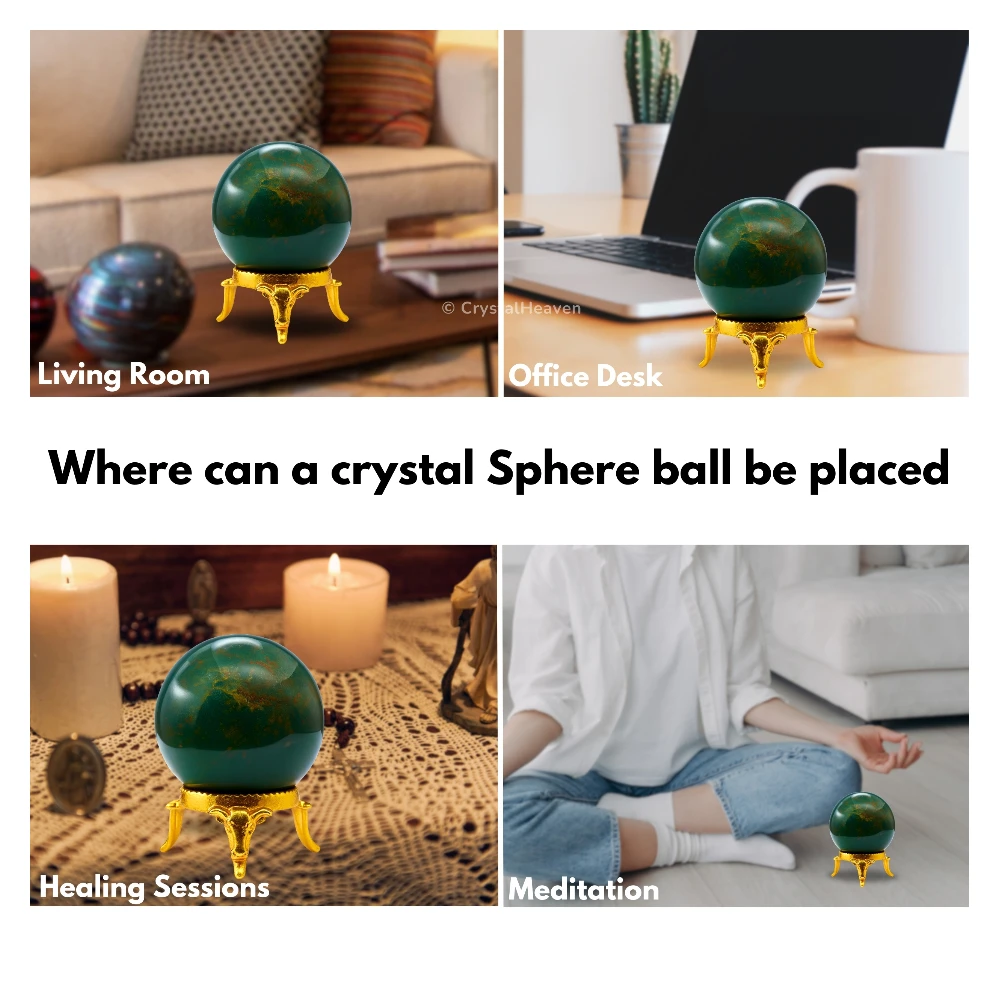 Bloodstone Sphere (1.5 Inch) - Image 6