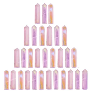 Angel Aura Rose Quartz Pencil Points (Set of 10)