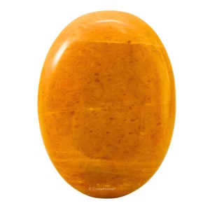 Yellow Jasper Palm Stone