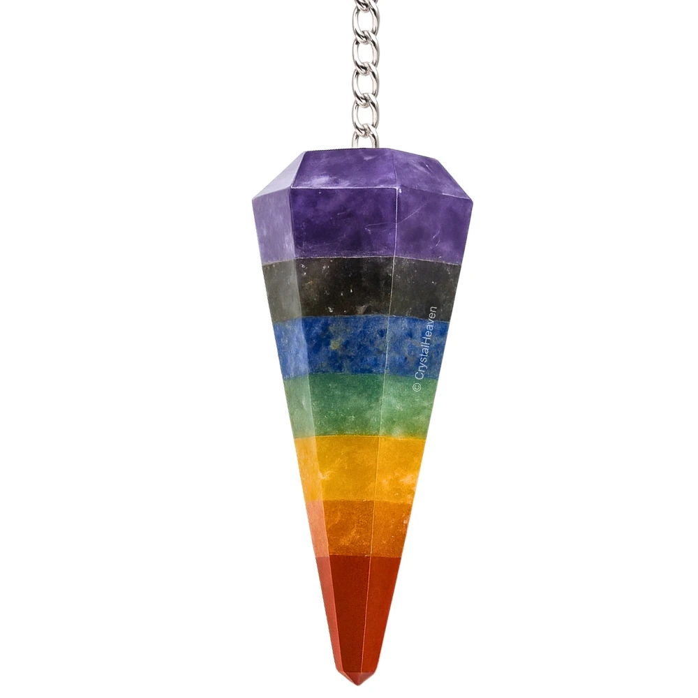 7 Chakra Orgone Pyramid (Small Hamsa) - Image 10