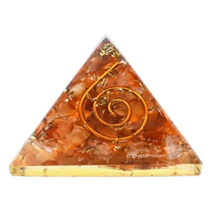 Carnelian Orgone Pyramid - 30mm