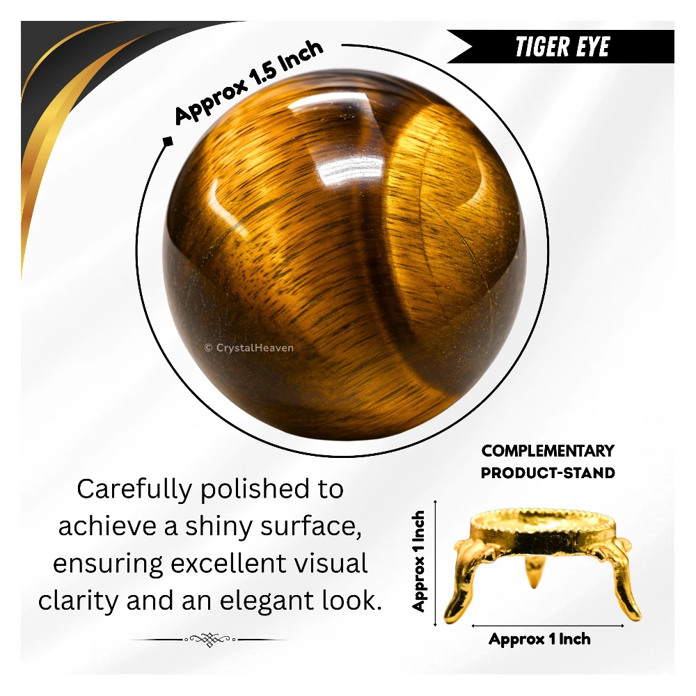 Tiger Eye Sphere (1.5 Inch) - Image 3